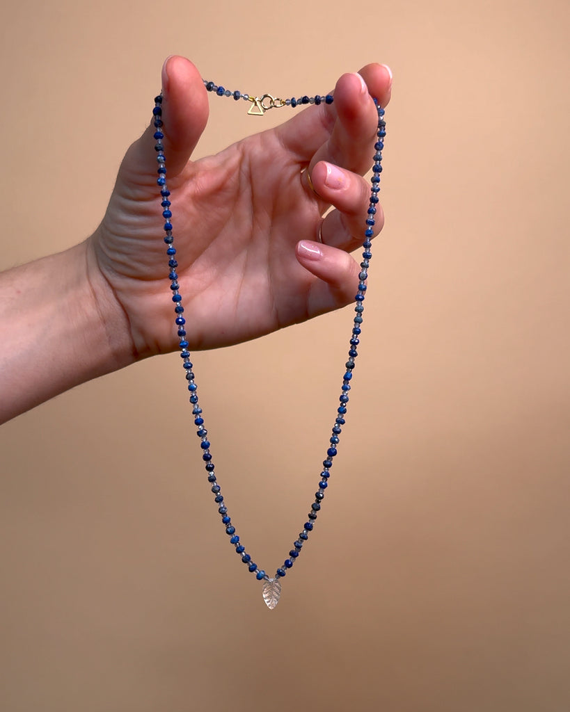 Lapis, Iolite and Sunstone Beaded Necklace