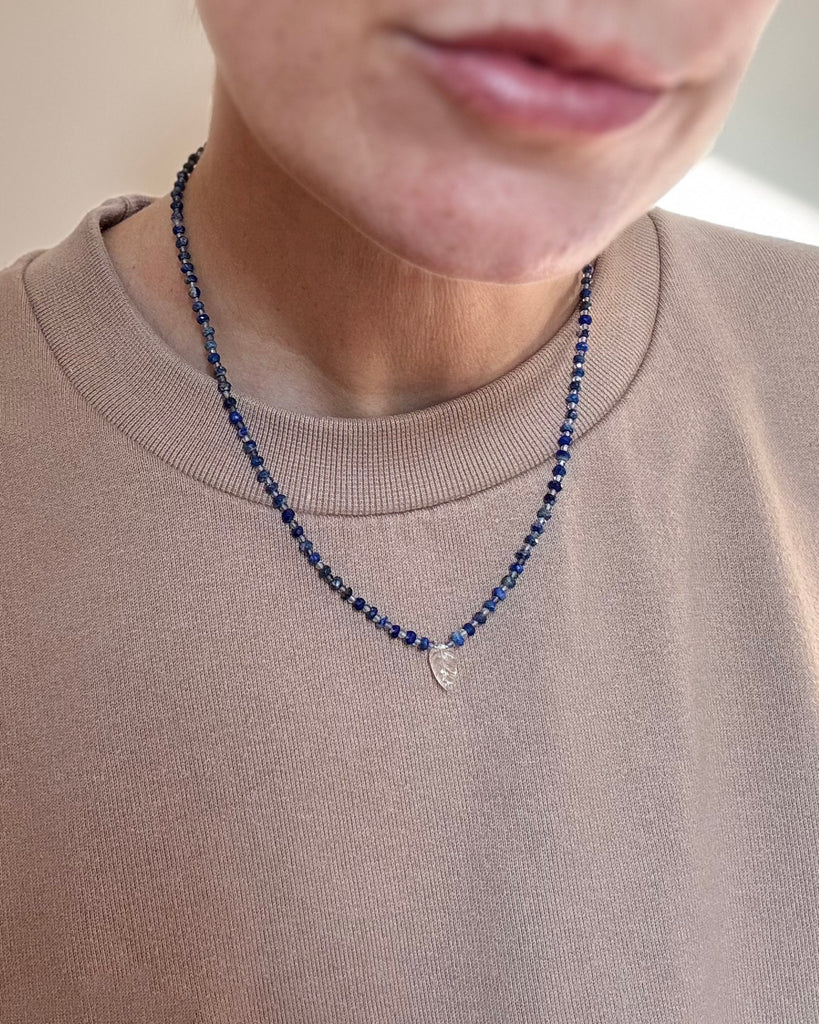 Lapis, Iolite and Sunstone Beaded Necklace