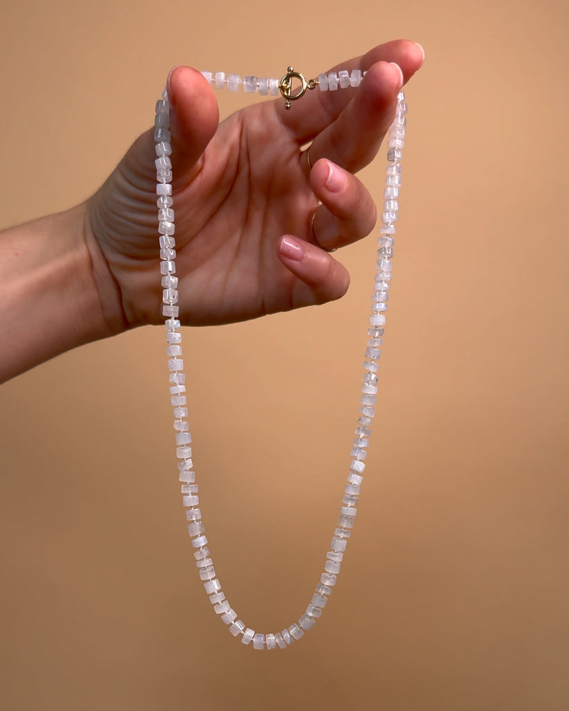 Moonstone Beaded Necklace